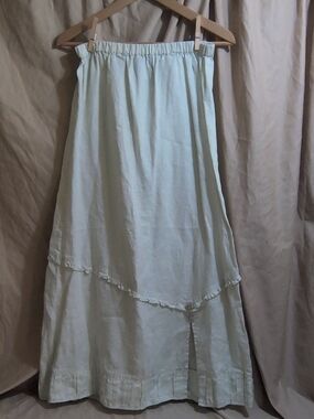 Women’s Cream Maxi Skirt with Elastic Waist